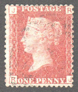 Great Britain Scott 33 Used Plate 114 - RJ - Click Image to Close